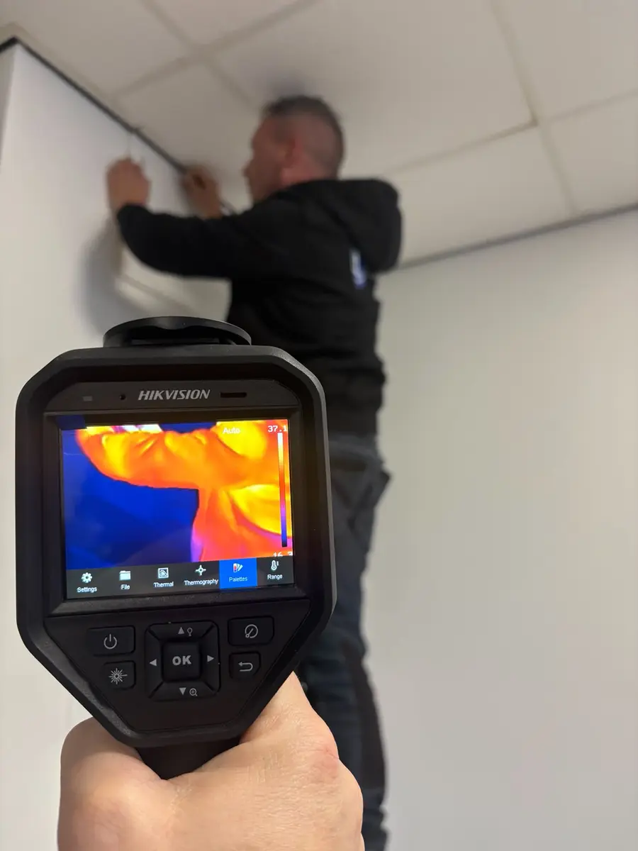 Thermografische controle tijdens een inspectie in Amsterdam